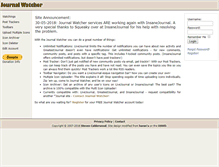 Tablet Screenshot of journalwatcher.com
